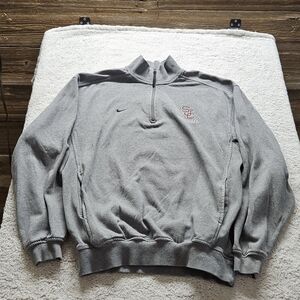 Nike Gray Quarter-Zip Sweatshirt